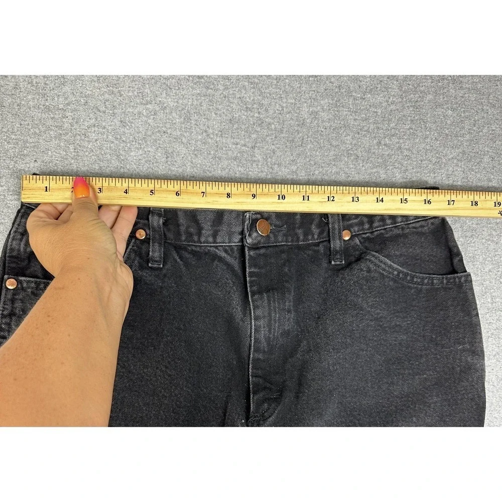 Wrangler Jeans 13MWZ Mens 36x30 Black‎ Denim Classic Western Pants